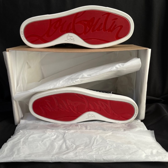 Christian Loubutin Mens Junior Orlato Low Top Sneakers Size 12 - Picture 4 of 8
